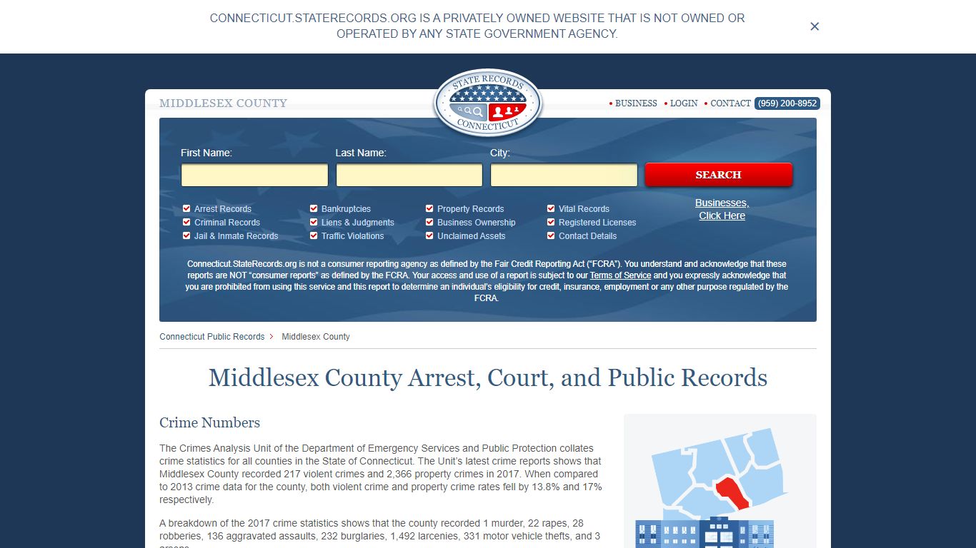 Middlesex County Arrest, Court, and Public Records
